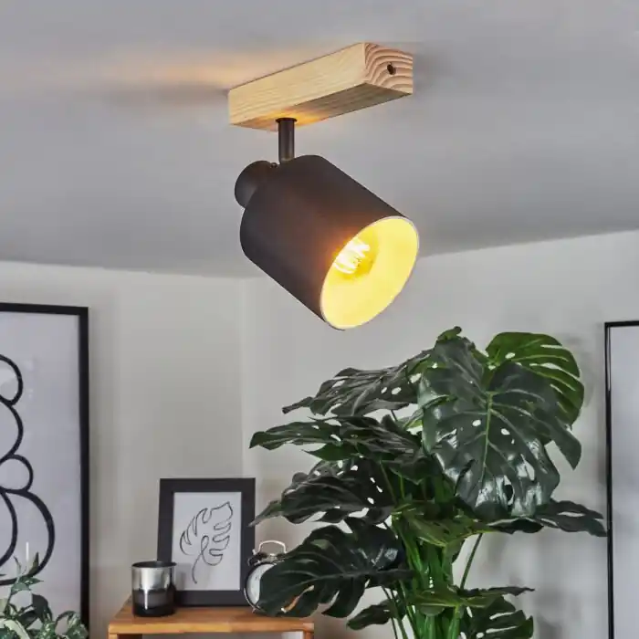 Sumlili Plafondlamp Natuurlijke kleuren, Zwart, 1-licht Merkproduct