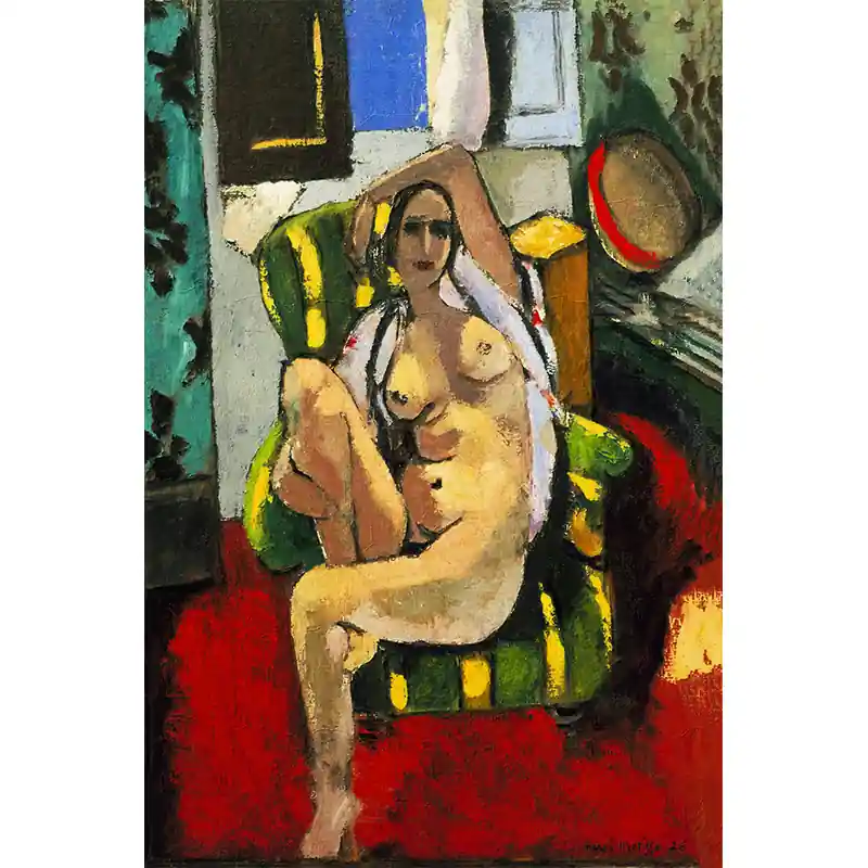 Odalisque with a Tambourine - Henri Matisse Gratis Retour