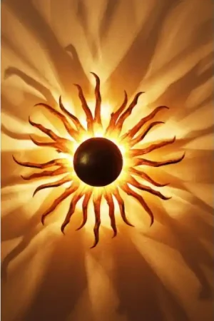 Seizoensaanbieding Holländer Sonne Muurlamp Goud, Messing, 2-lichts