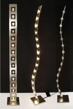 Direct Beschikbaar Holländer CUBO Staande lamp Zilver, 15-lichts