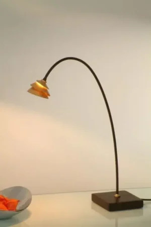 Holländer SNAIL TWO Tafellamp Bruin, Goud, 1-licht Korting