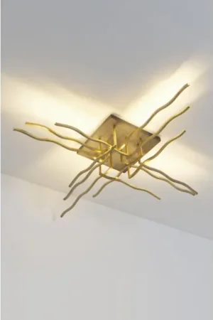 Finale Uitverkoop Holländer BUFFET Plafondlamp LED Bruin, Goud, 13-lichts