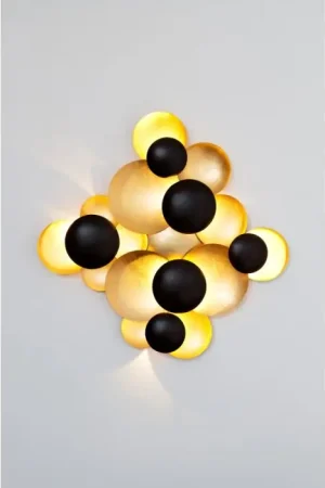 Lage Kosten Holländer BOLLADARIA Muurlamp LED Bruin, Goud, Zwart, 9-lichts