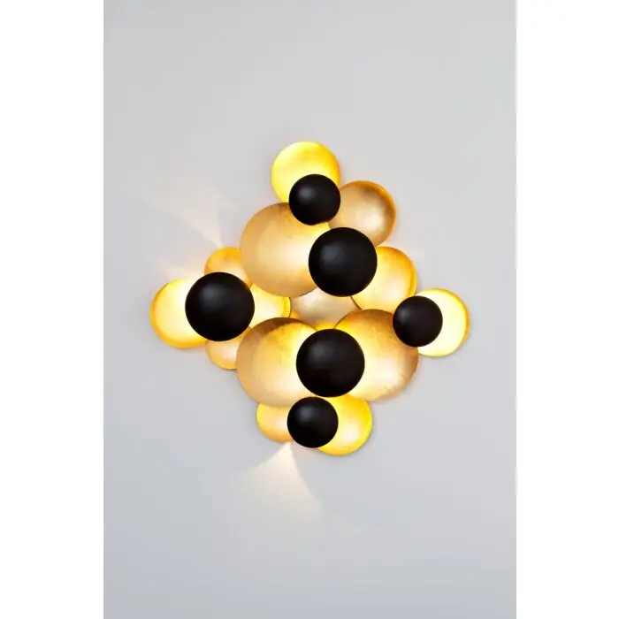 Lage Kosten Holländer BOLLADARIA Muurlamp LED Bruin, Goud, Zwart, 9-lichts