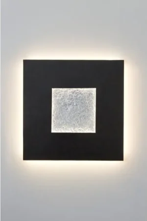 Laatste Versie Holländer ECLIPSE GROSS Muurlamp LED Bruin, Zwart, Zilver, 1-licht