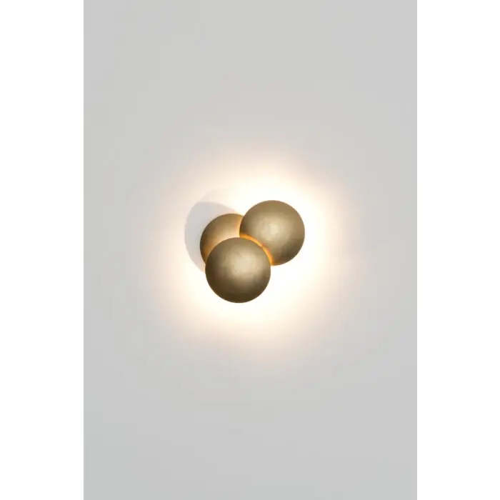 Gecertificeerd Holländer BOLLADARIA PICCOLO Muurlamp LED Goud, 2-lichts