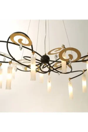 Holländer CASINO GRANDE Hanger Bruin, Goud, Zwart, 10-lichts Direct Verzonden