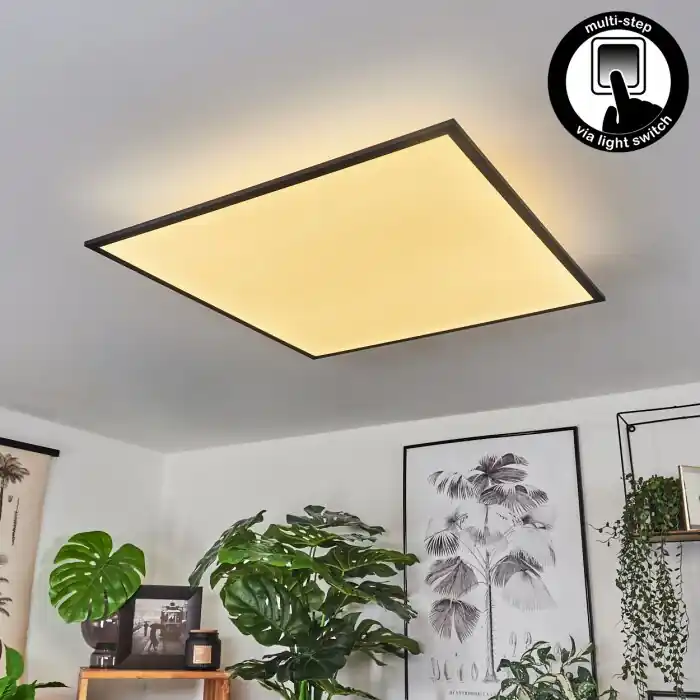 Barasat Plafondpaneel LED Zwart, Wit, 2-lichts Must-Have
