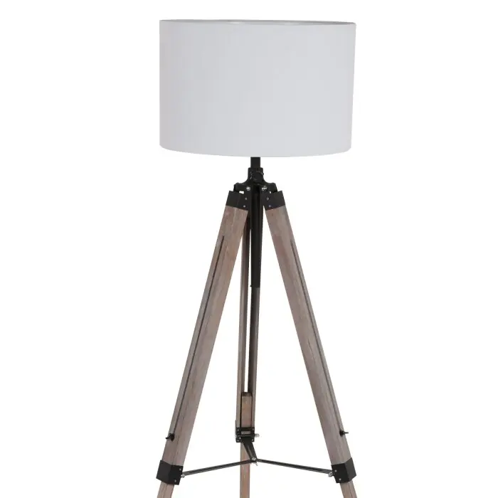 Aanbieding Steinhauer Triek Staande lamp Hout licht, Zwart, 1-licht