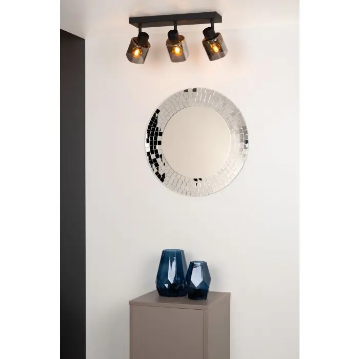 Hoge Kwaliteit Lucide ALION Plafondlamp Zwart, 3-lichts