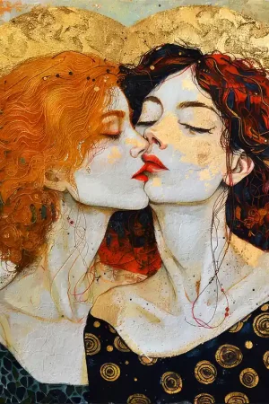 2 mooie Vrouwen schilderij Merkproduct
