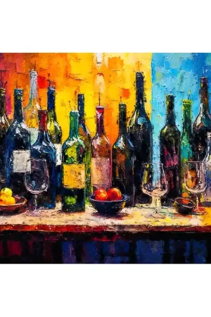 Exclusieve Aanbieding Schilderij met flessen