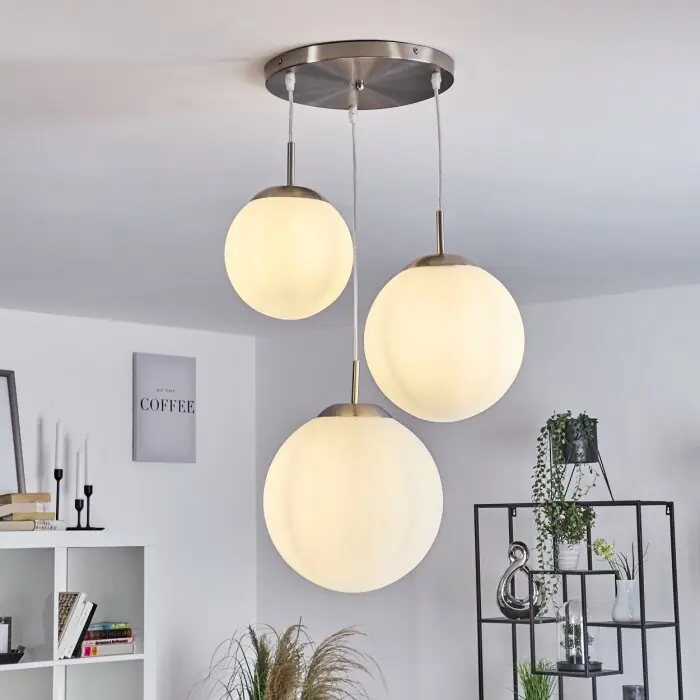 Premium Cochuna Hanglamp Nikkel mat, 3-lichts