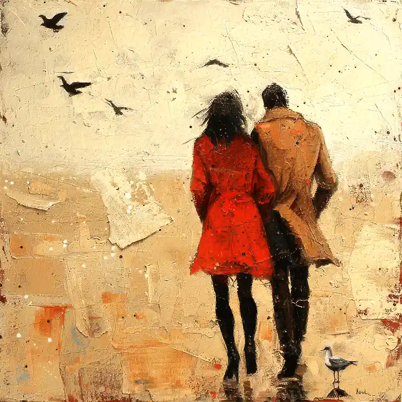 Man en vrouw schilderij Gecertificeerd