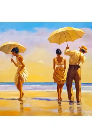 Beach Scene - Jack Vettriano Uitverkoop