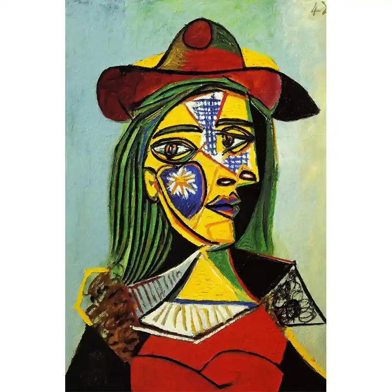 Actieprijs Femme au chapeau et col en fourrure - Picasso