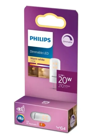 Bestel Nu Philips LED G4 2 Watt 2700 Kelvin 200 Lumen