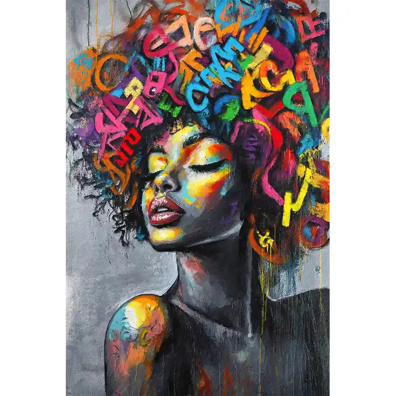 Voordeelprijs Mooie vrouw graffiti II