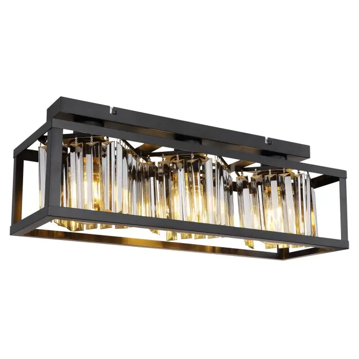 Beste Prijs Globo MATHILDE Plafondlamp Zwart, 3-lichts