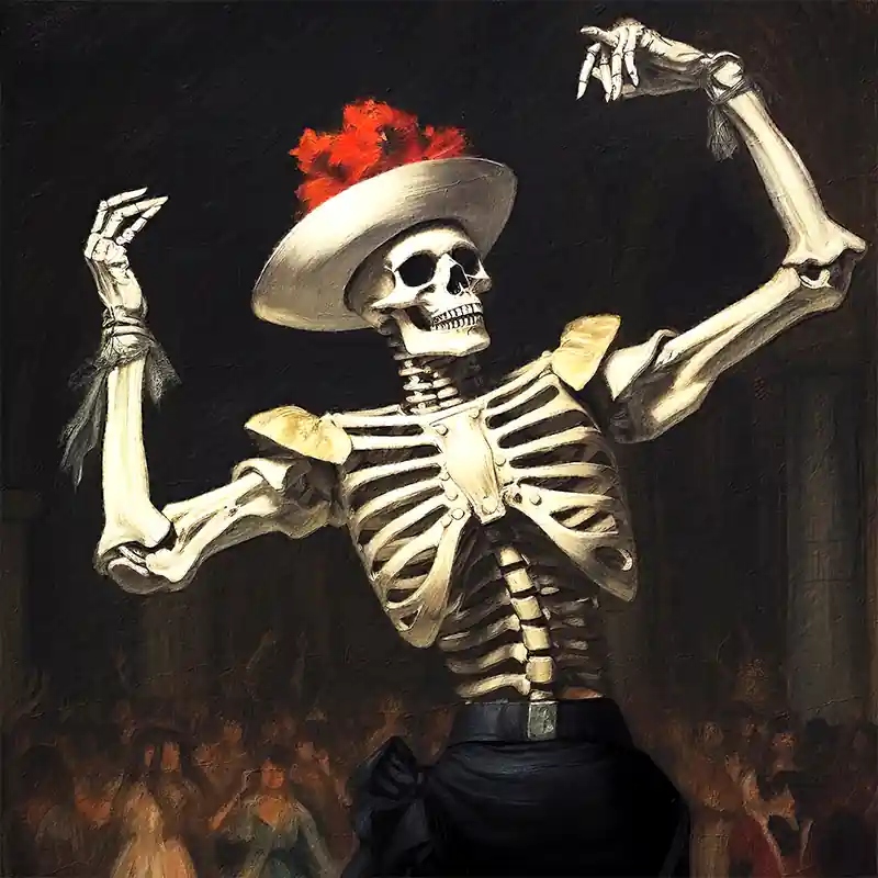 Dancing skull Fabrieksprijs