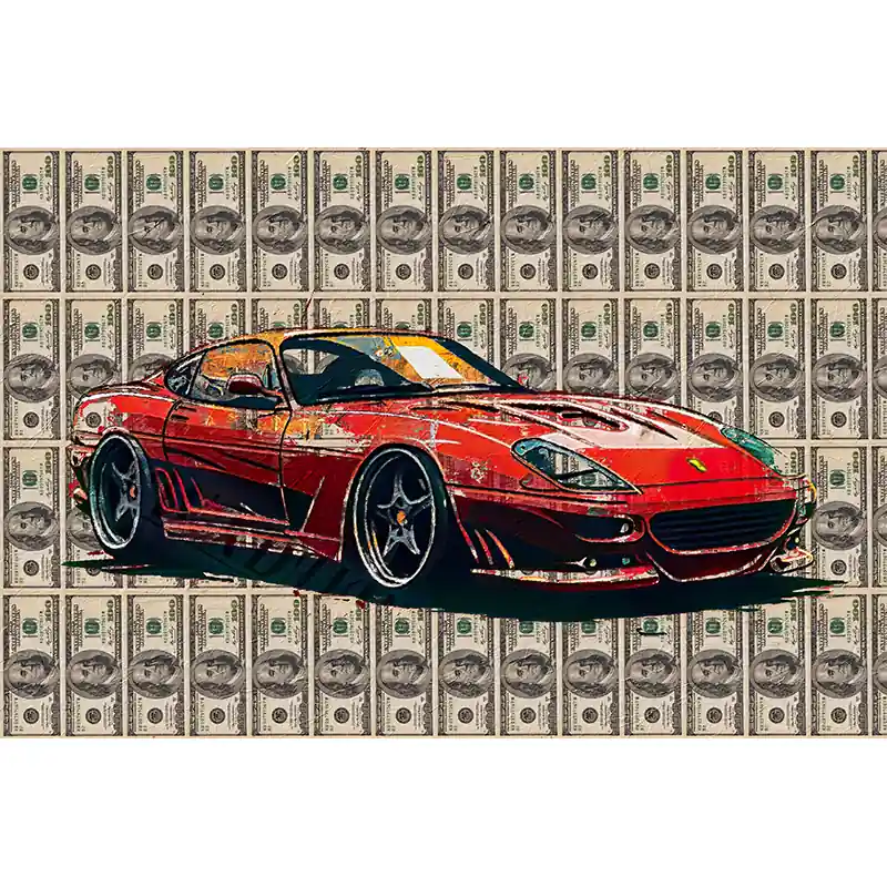 Ferrari schilderij Hoge Kwaliteit