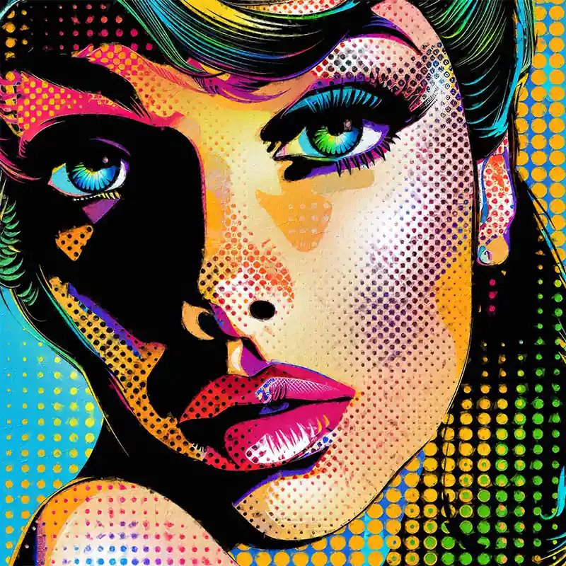 Beperkt Aanbod Vrouw in Popart