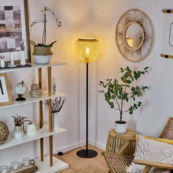 Gratis Retour Solera Staande lamp Zwart, 1-licht