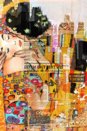 De kus-Forever - klimt ( inspiratie) Tijdelijk Beschikbaar