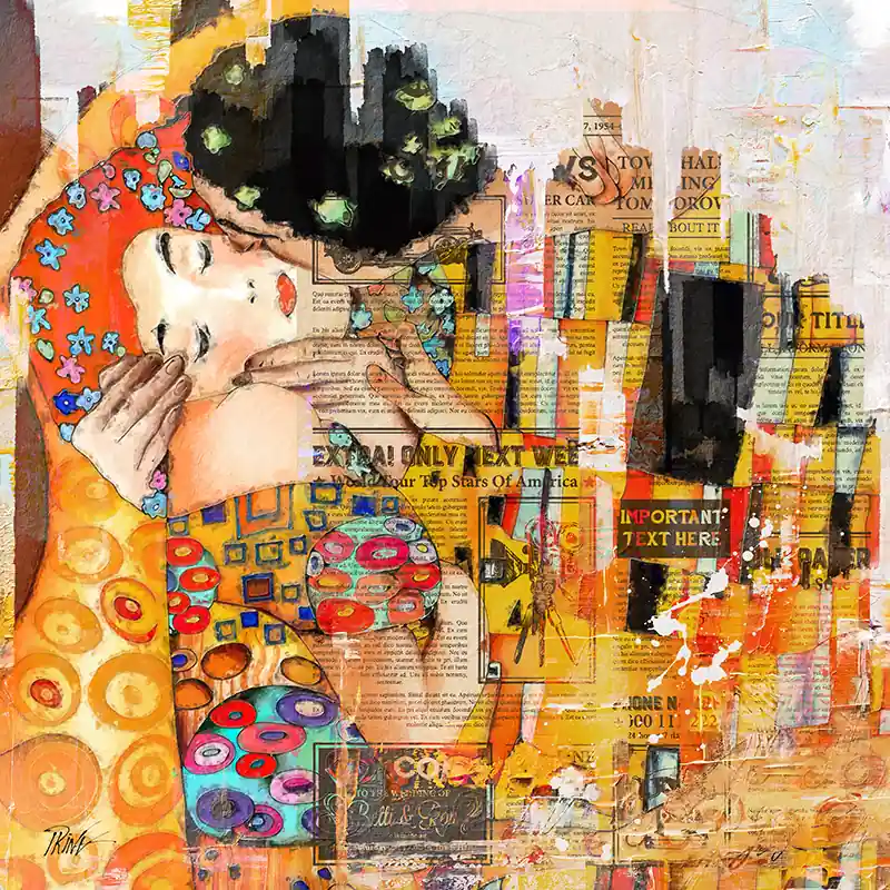 De kus-Forever - klimt ( inspiratie) Tijdelijk Beschikbaar