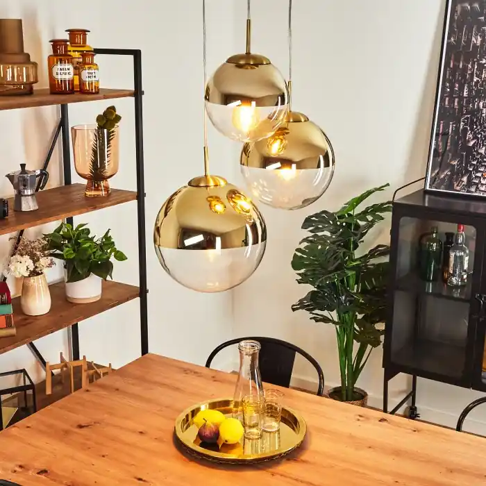Hoge Kwaliteit Degevos Hanger Goud, 3-lichts