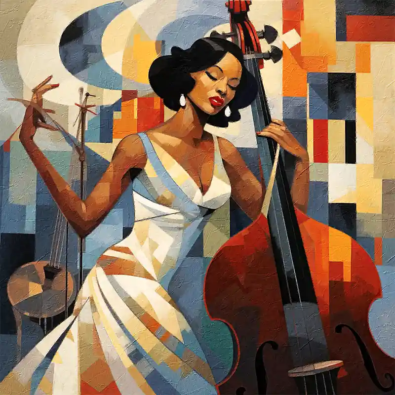 Vrouw en Cello Korting