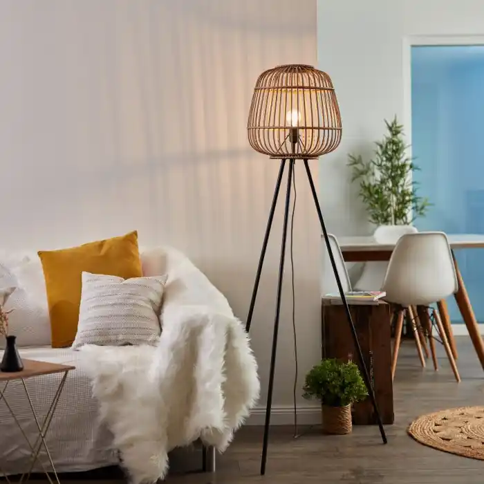 Brilliant Nikka Staande lamp Zwart, 1-licht Favoriet