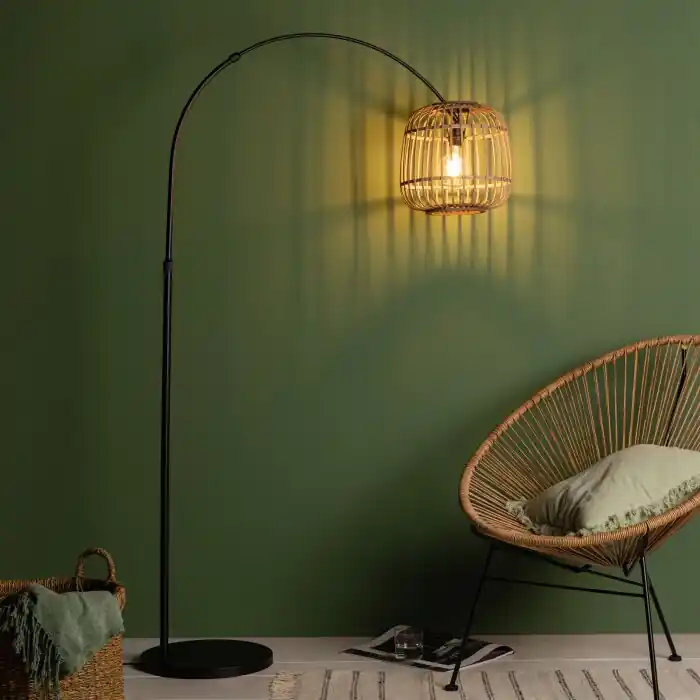 Brilliant Nikka Booglamp Zwart, 1-licht Shop Nu