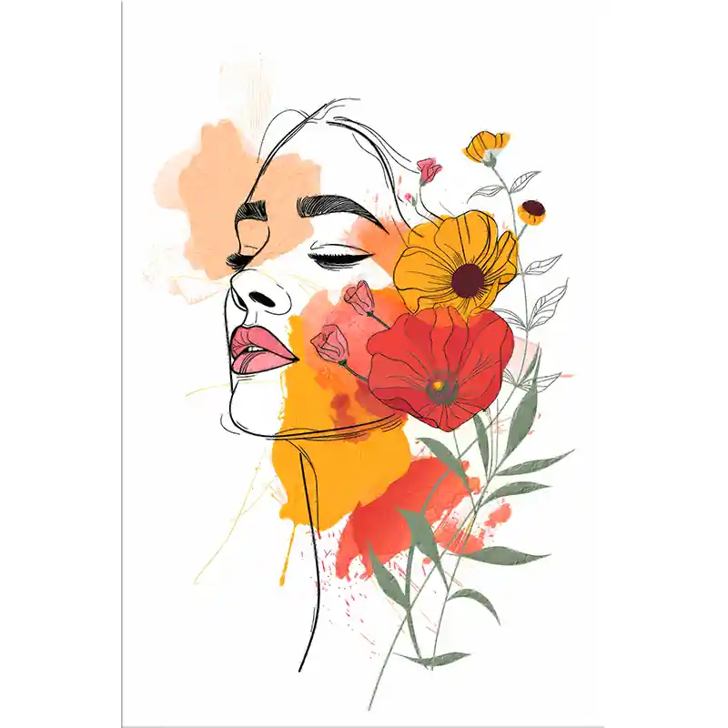 Superprijs illustratie vrouw gezicht