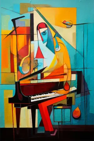 Muziek schilderij II Speciale Aanbieding