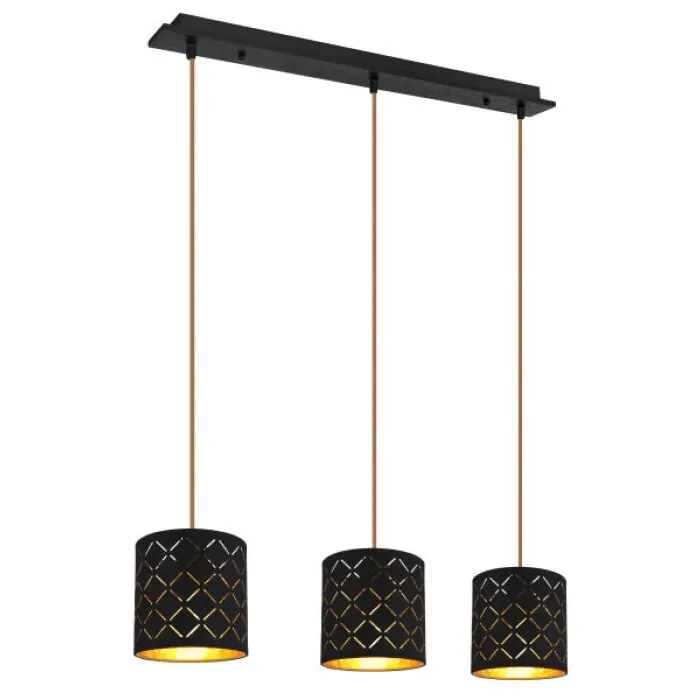 Dagaanbieding Globo CLARKE Hanger Zwart, 3-lichts