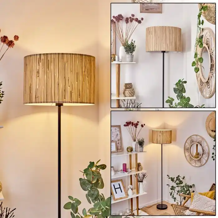 Bestel Nu Bongal Staande lamp Zwart, 1-licht