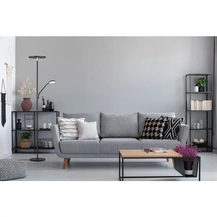 Gereduceerde Prijs FHL easy Fabi Staande lamp LED Zwart, 1-licht
