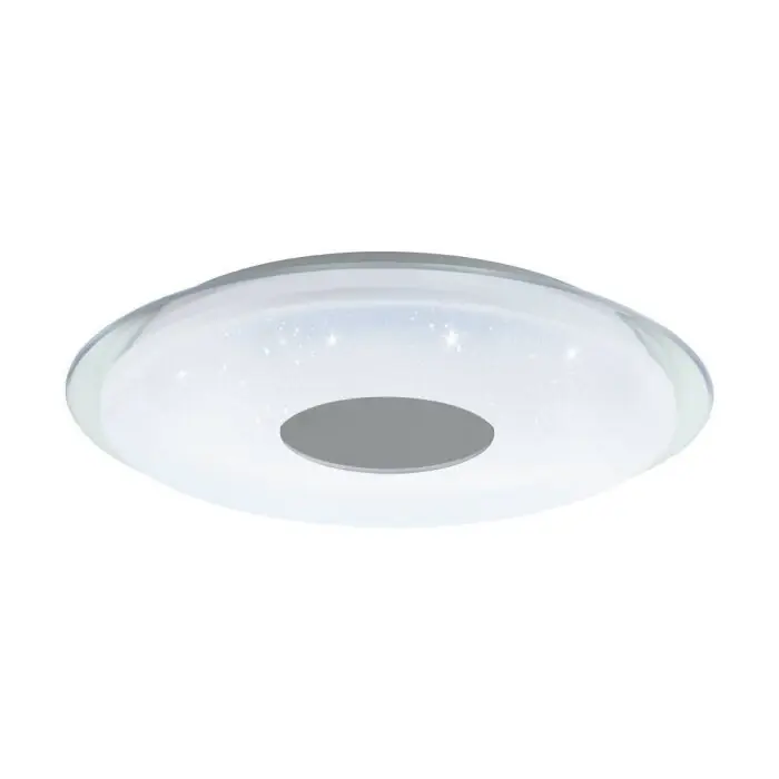 Actieprijs Eglo LANCIANO-Z Plafondlamp LED Transparant, Helder, Wit, 4-lichts, Kleurwisselaar