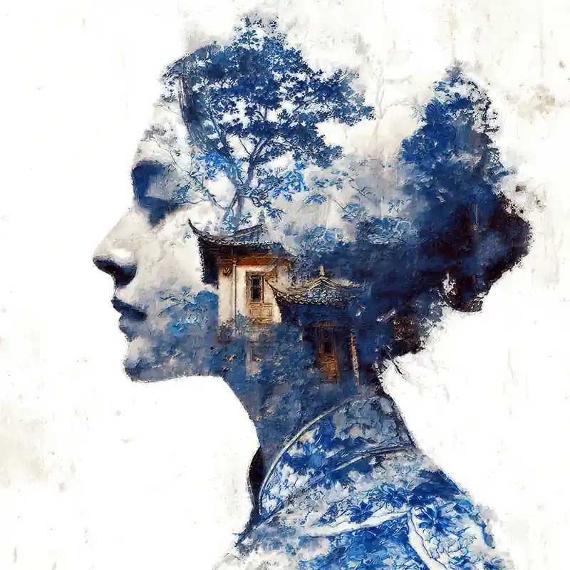 Vrouw - Blauw Weekendaanbieding