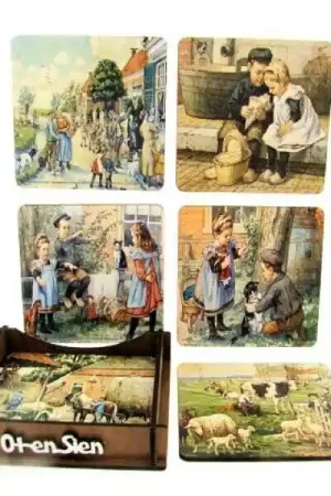 Koopje Ot en Sien onderzetters hout