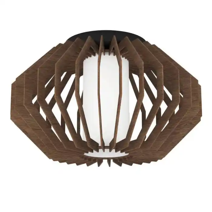 Korting Eglo RUSTICARIA Plafondlamp Zwart, 1-licht