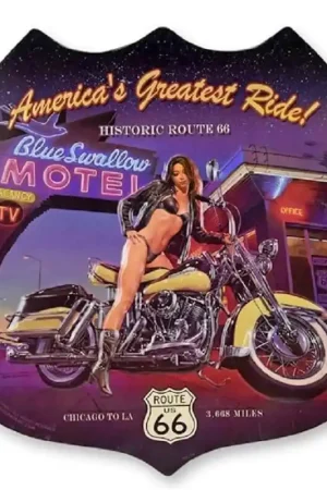 Gratis Retour America‘s greatest ride wandplaat