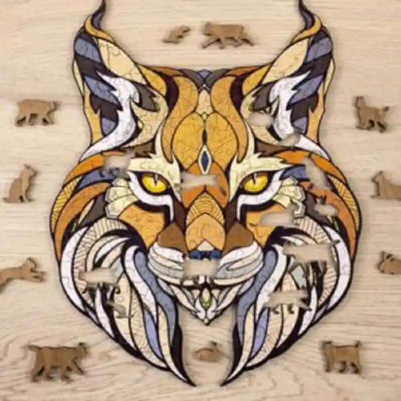 Goedkoop Eco Wood Art Houten Puzzel Lynx