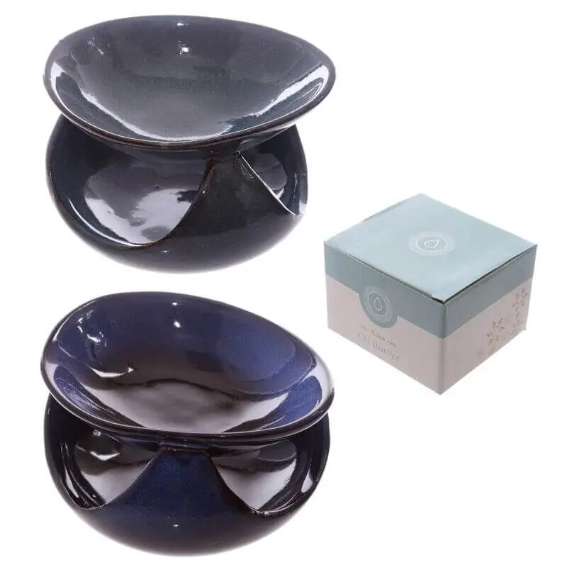 Keramiek Oliebrander Abstract diepblauw Goedkoop