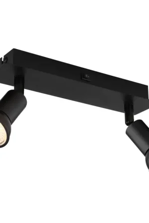 Must-Have Globo DREW Muurlamp Zwart, 2-lichts