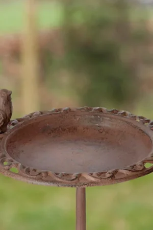 Vogelbad op hoge voet gietijzer / Esschert Design Favoriet