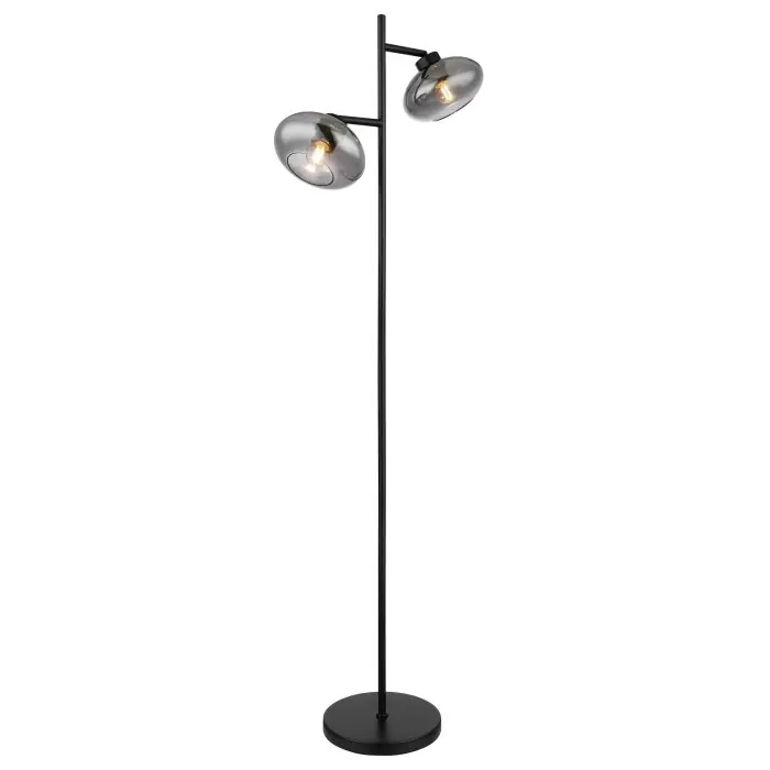 Globo SHAUN Staande lamp Zwart, 2-lichts Hete Deal