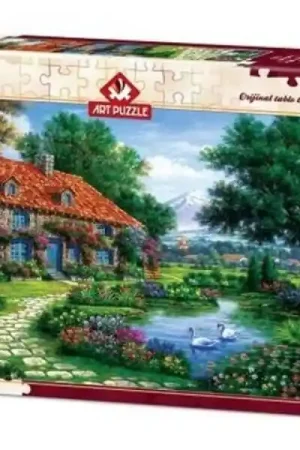 Populair Legpuzzel Garden with Swans 1500 stukjes