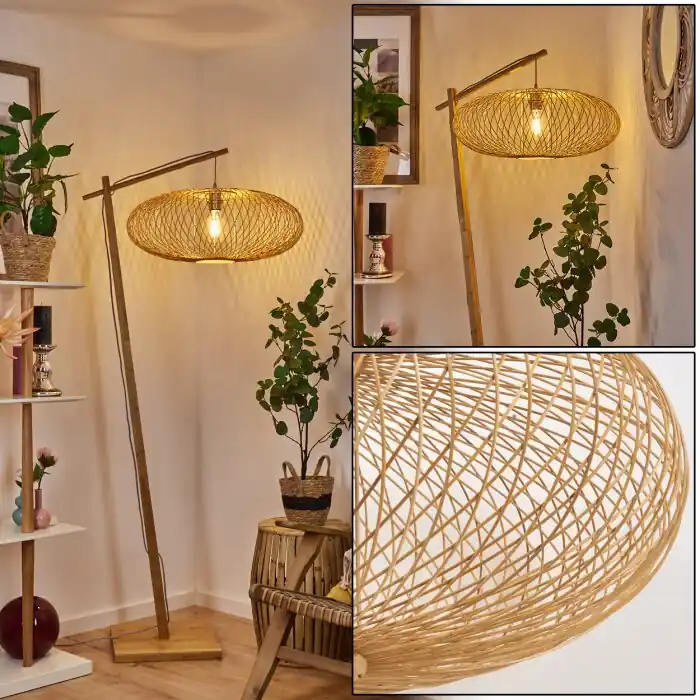 Brooker Staande lamp Natuurlijke kleuren, 1-licht Gecertificeerd